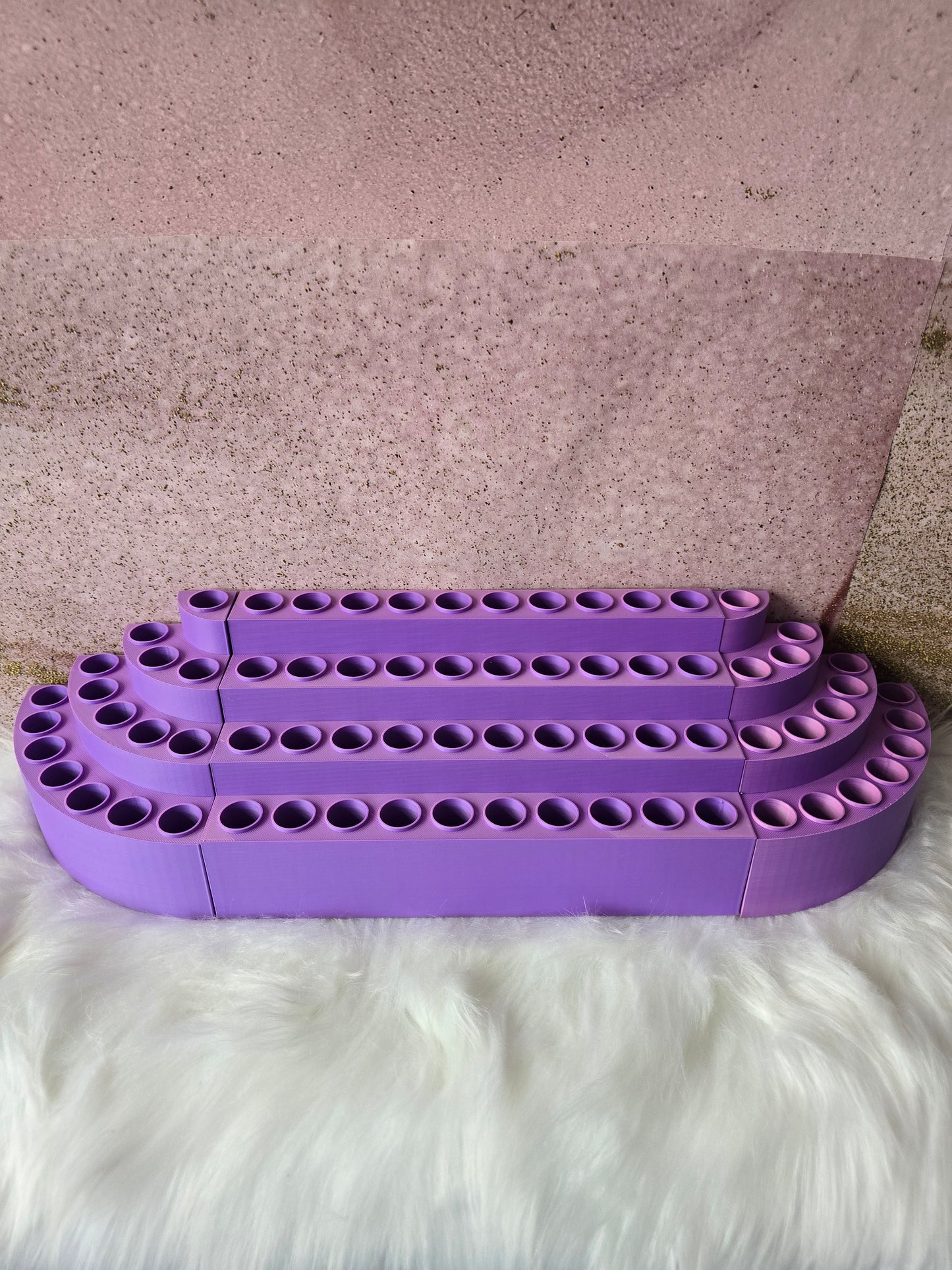 3D Printed Tiered Pen Display Stand - Choose Your Size